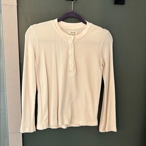 Madewell Cream Waffle tee